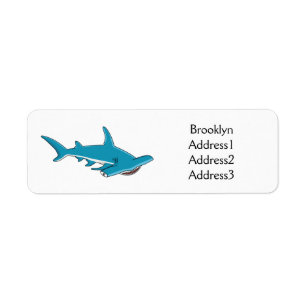 Étiquette Illustration de requin marteau