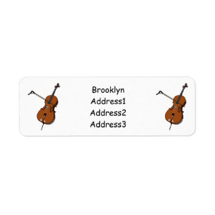 Étiquette Illustration de violoncelle