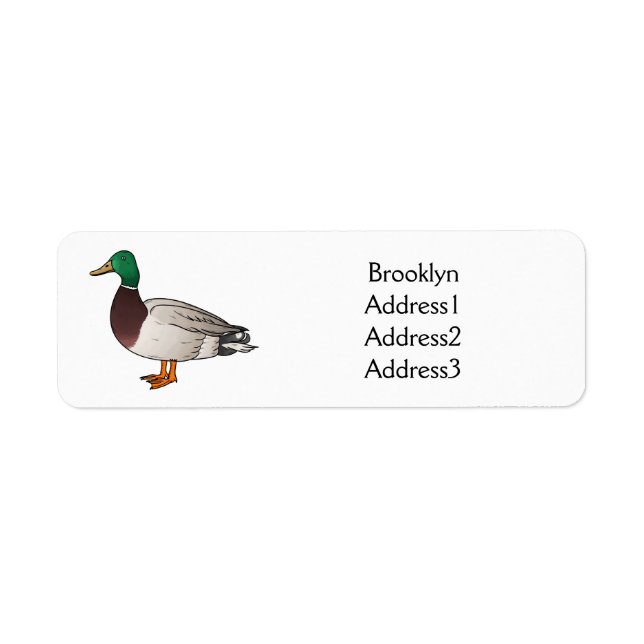 Étiquette Illustration du canard de Majard (Devant)