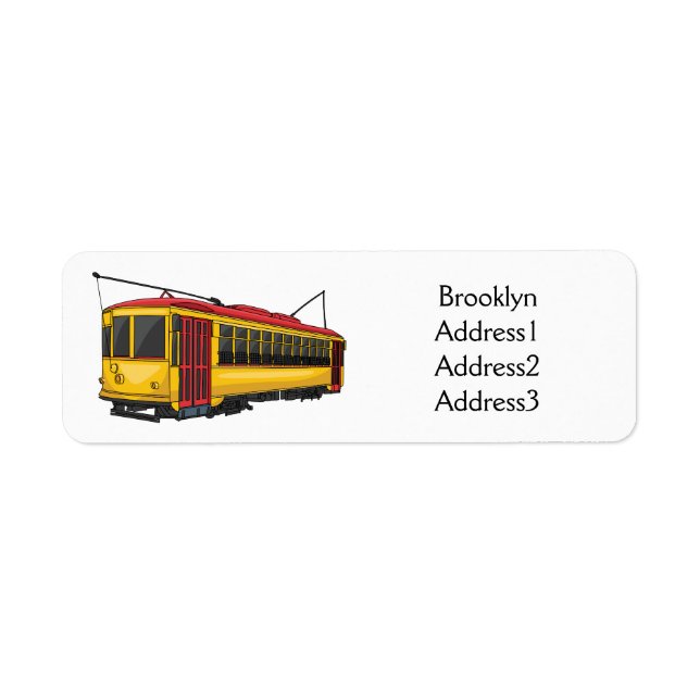 Étiquette Illustration du chariot Mata (Devant)