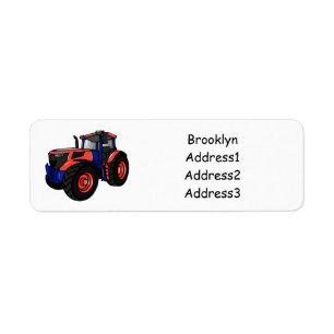 Étiquette Illustration du tracteur