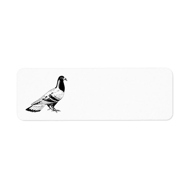 Étiquette Illustration du transporteur Pigeon (Devant)