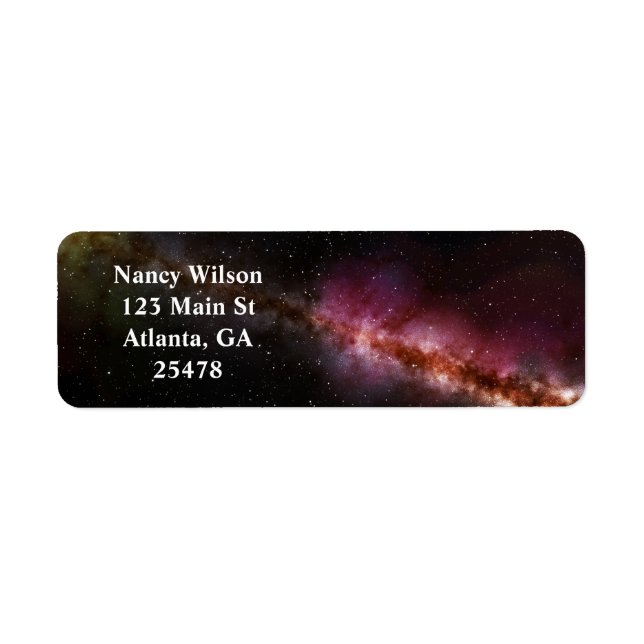Étiquette Image de l'univers (Devant)