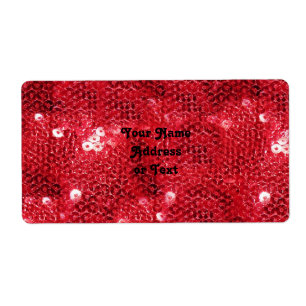 Étiquette Image Motif de la séquence rouge Faux
