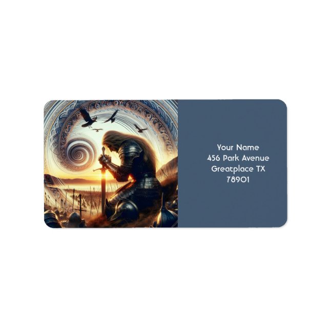 Étiquette Imaginaire Cute Knight Sword Legend (Devant)