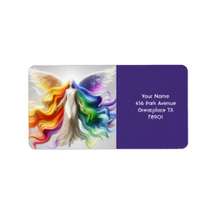 Étiquette Imaginaire Cute Pride Rainbow Angel