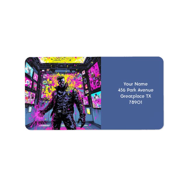 Étiquette Imaginaire Glitch mignon Dans La Galerie (Devant)