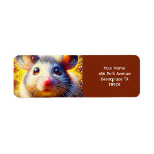 Étiquette Imaginaire Maigre souris surréaliste
