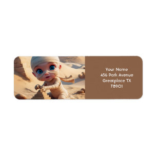 Étiquette Imaginaire mignon bébé Egypte ancienne