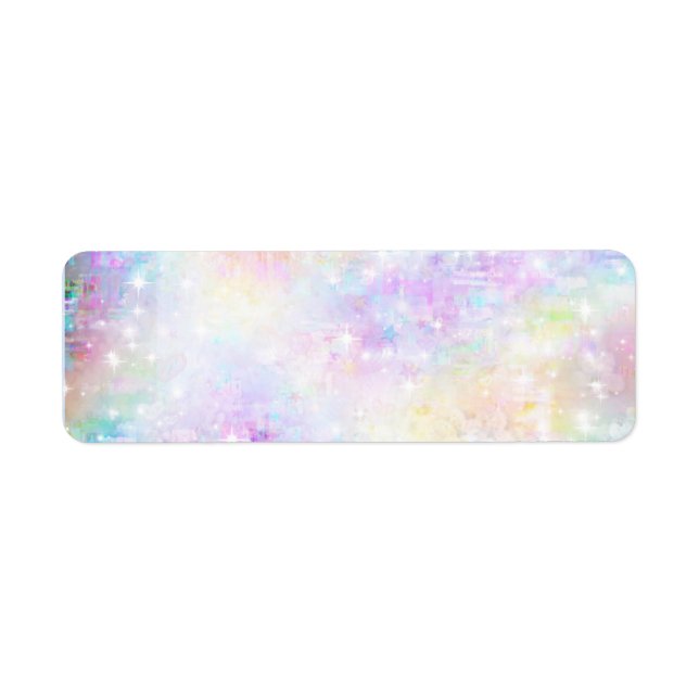 Étiquette Imaginaire pastel blanc (Devant)