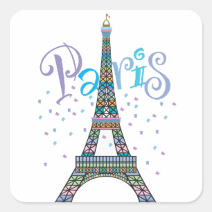 Étiquette Imaginaire Tour Eiffel