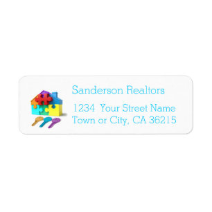 Étiquette Immobilier, Maison et Clés, Immobilier, Agent immo