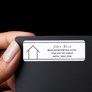 Étiquette Immobilier Société Simple Réalisateur Adresse de r