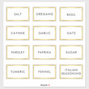 Étiquette imperméable contemporain pour bocaux à é