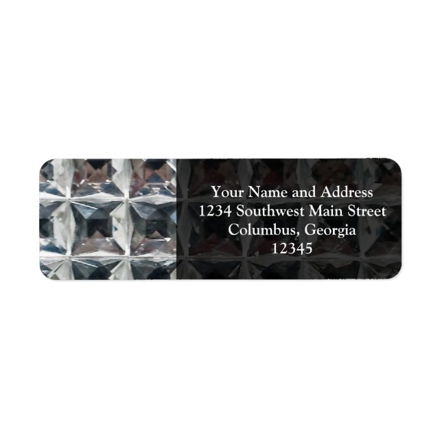 Étiquette Impression bloc glace cristal (Devant)