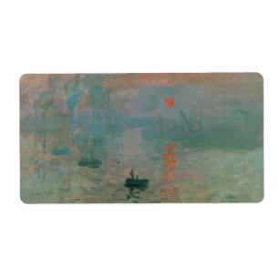 Étiquette Impression, Soleil Levant par Claude Monet 1872