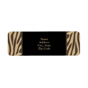 Étiquette Impression Zebra Brown avec noir