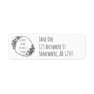 Étiquette In Christ Alone Return Address Labels