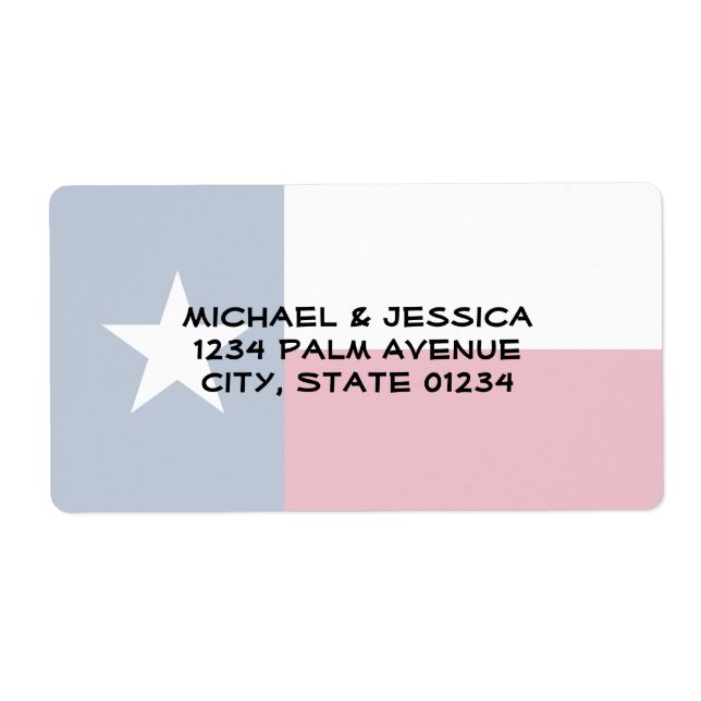 Étiquette Indicateur d'état du Texas (Devant)