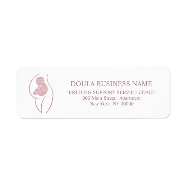 Étiquette Infirmière de grossesse Doula Coach de naissance p (Devant)