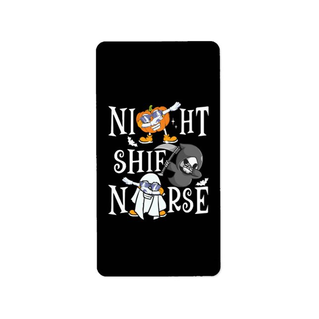Étiquette Infirmière de nuit (Devant)