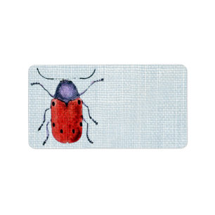 Étiquette Insecte vintage