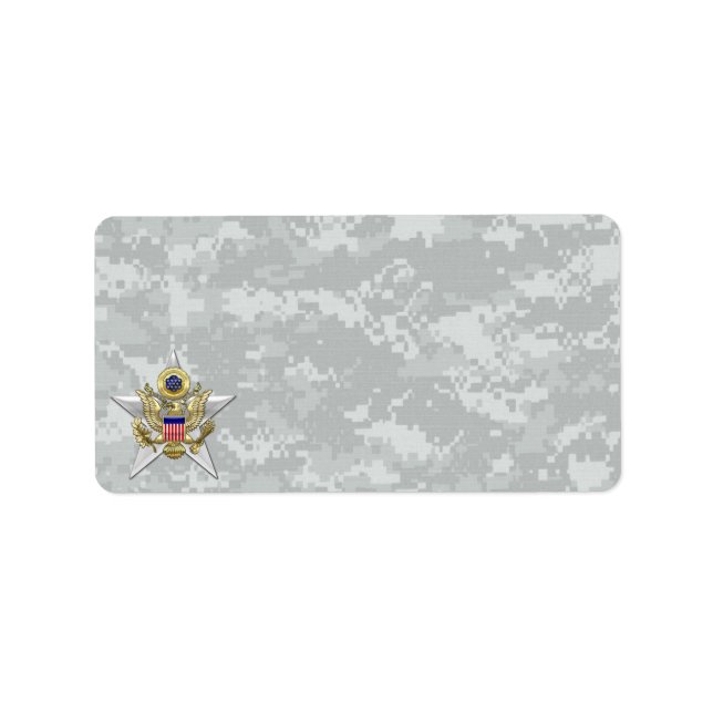Étiquette Insigne de la Direction générale de l'état-major (Devant)