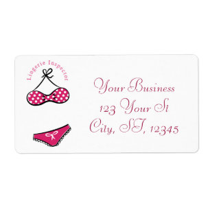 Étiquette Inspecteur de lingerie Thunder_Cove