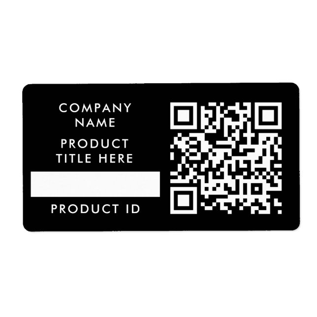 Étiquette Inventaire de code QR | Stock de produits d'entrep (Devant)