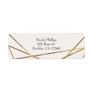 Étiquette Invitation à la douche nuptiale rose & or Floral G