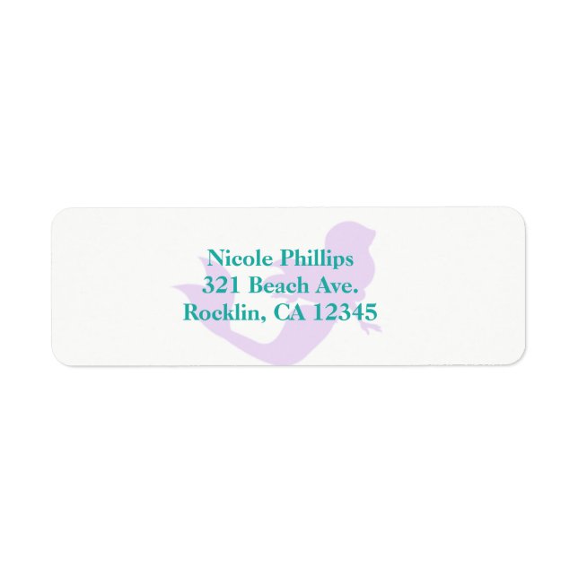 Étiquette Invitation à une fête d'anniversaire sur la plage  (Devant)