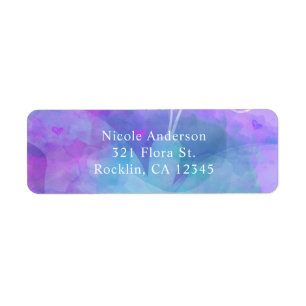 Étiquette Invitation en pastel de partie de papillon