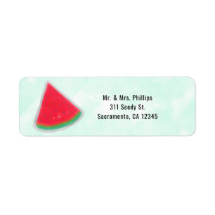 Étiquette Invitation pour fête d'anniversaire aquarelle past