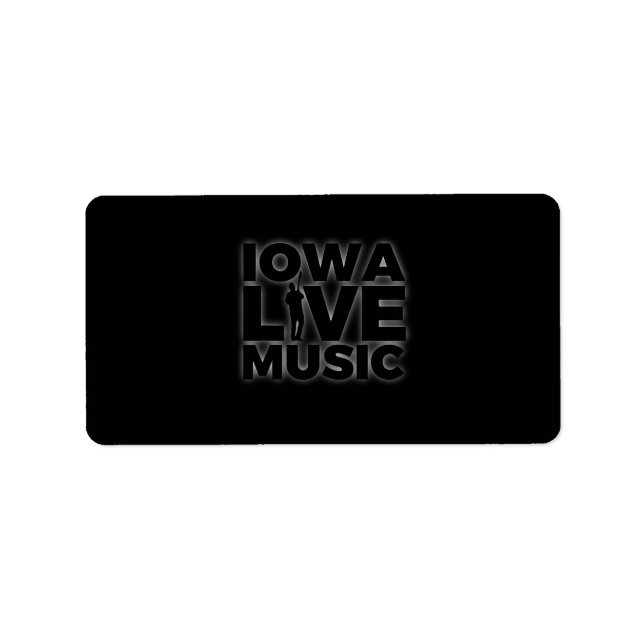 Étiquette Iowa Live Music (Devant)