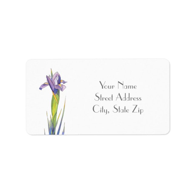 Étiquette Iris (Devant)