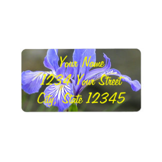 Étiquette Iris pourpre sauvage