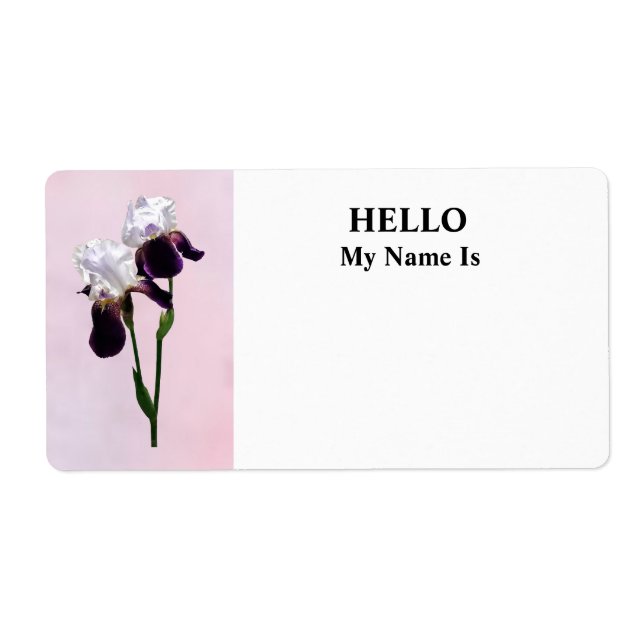 Étiquette Irises in Love (Devant)