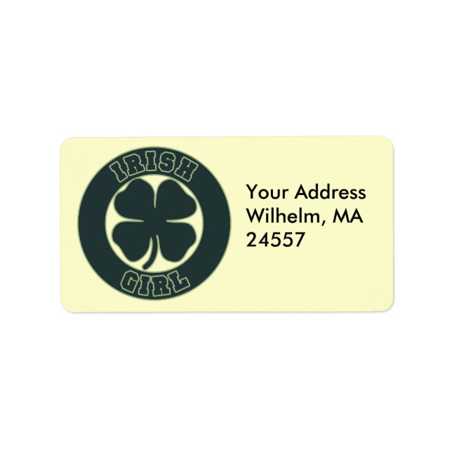 Étiquette Irlandaise (Devant)