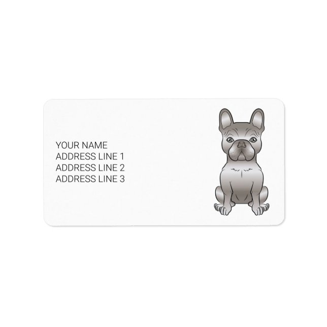 Étiquette Isabella Bouledogue Français / Frenchie Chien Mign (Devant)