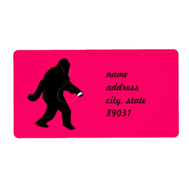 Étiquette iSquatch  Parti pour Squatchin' (Devant)