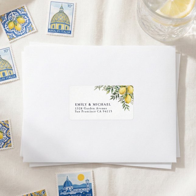 Étiquette Italian Lemon Return Address Label (Créateur téléchargé)