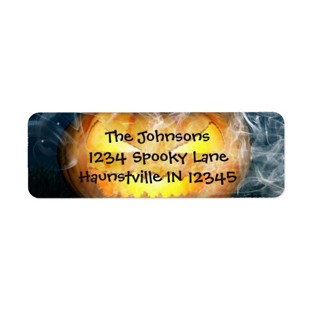 Étiquette Jack-o-lanterne (Devant)