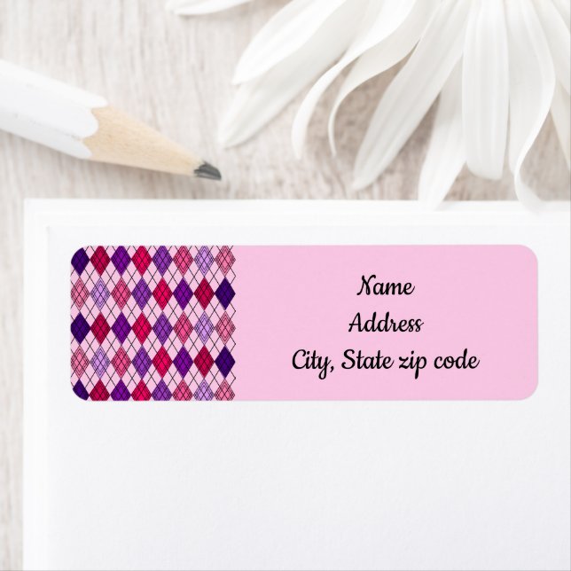 Étiquette Jacquard Art déco (En situation)