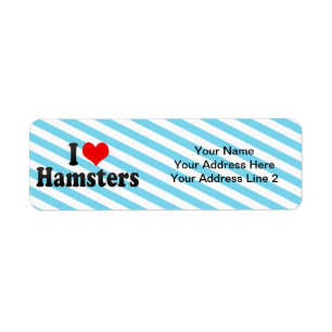 Étiquette J'aime des hamsters
