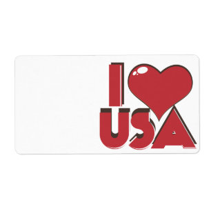Étiquette J'aime USA Rétro 80s