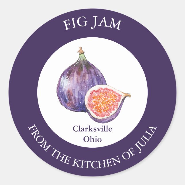 Étiquette Jam Fig (Devant)