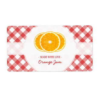 Étiquette Jam orange