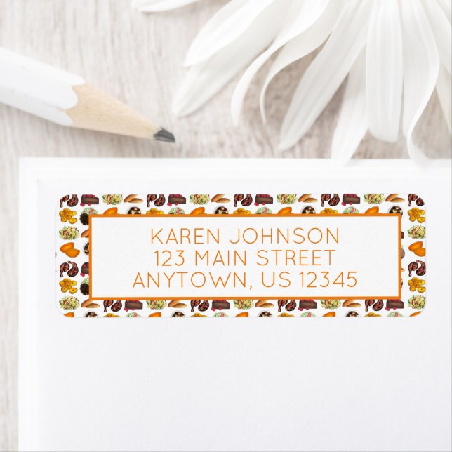 Étiquette Jamaïcain Foods Caribbean Cuisine Restaurant Chef (En situation)