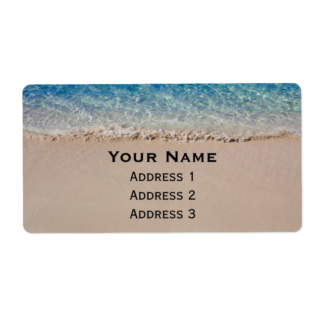 Étiquette Jamaïque Beach (Devant)