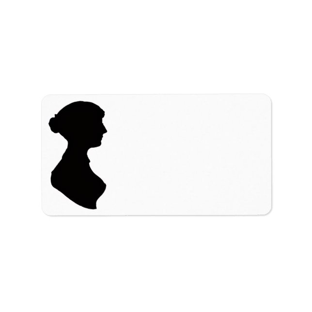 Étiquette Jane Austen Silhouette (Devant)